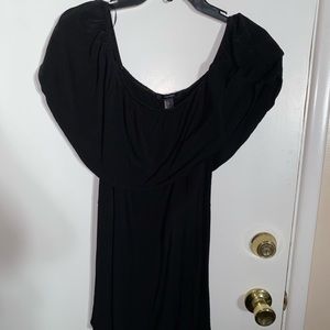 Black off the shoulder romper